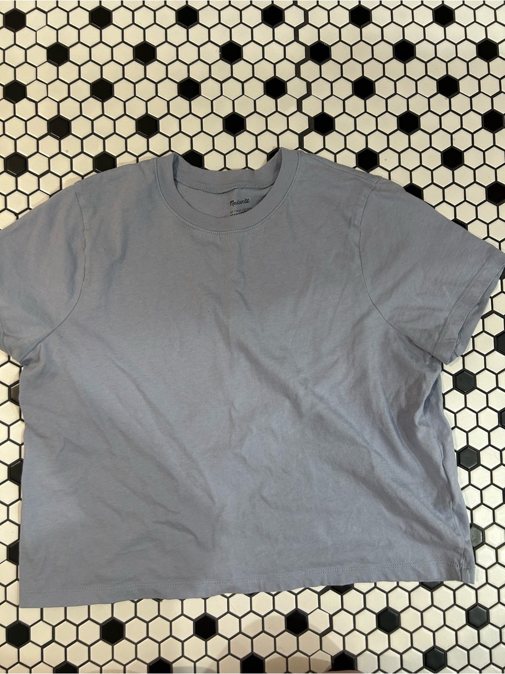 Light Blue Boxy Crewneck Tee